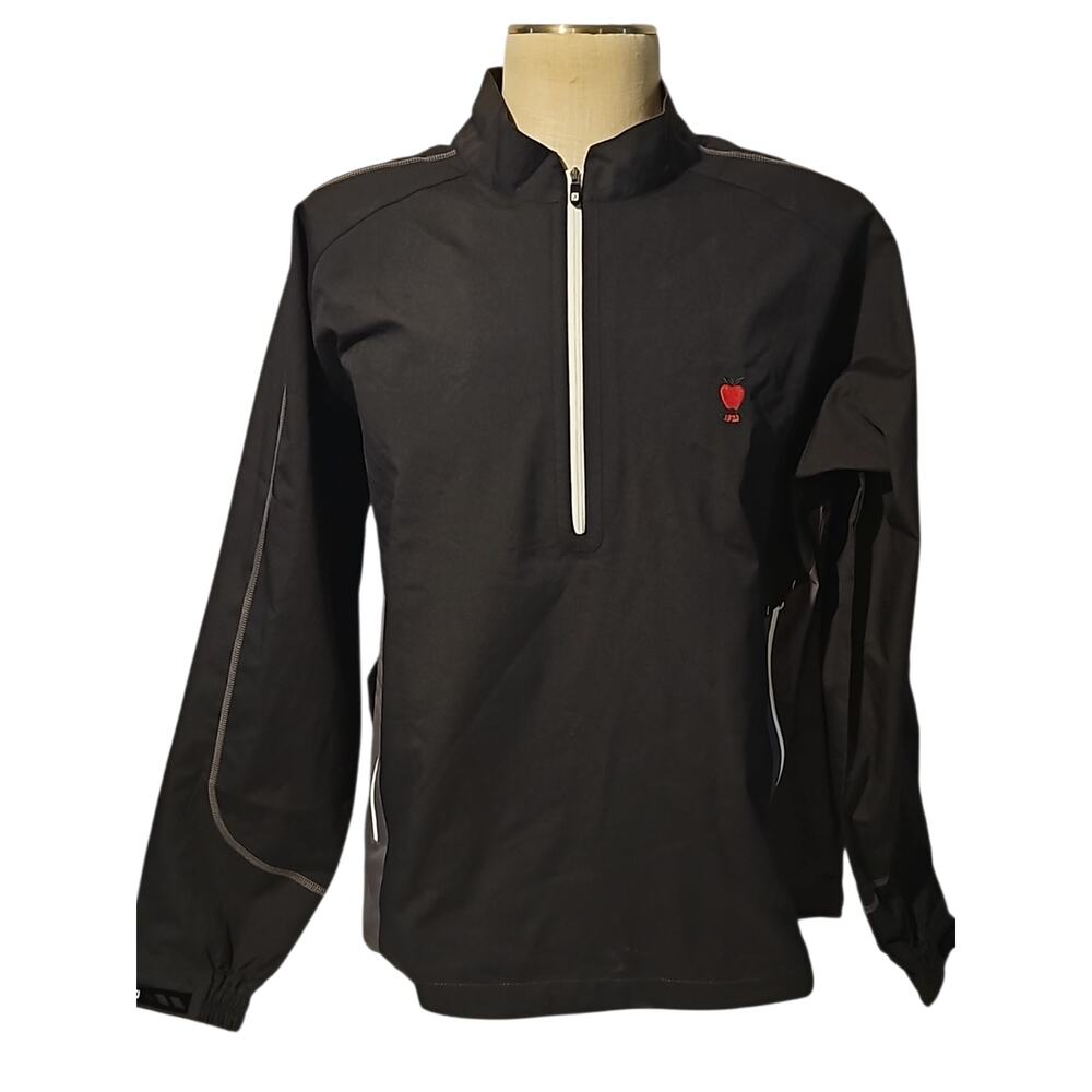 FootJoy Men’s Quarter Zip Performance Pullover Black Gray Size XL